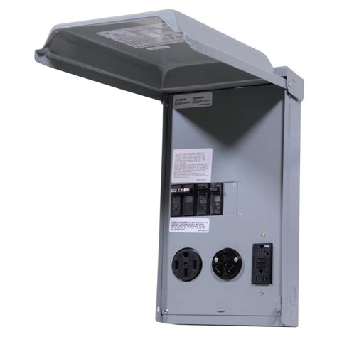 50 amp portable distribution box|outdoor 50 amp breaker panel.